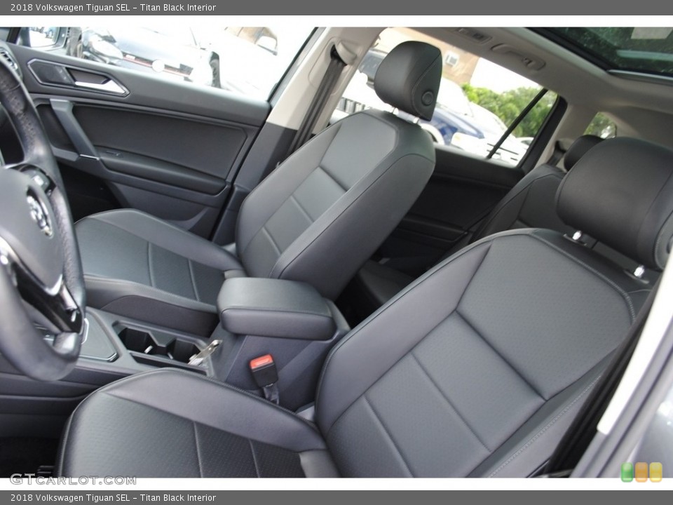 Titan Black Interior Front Seat for the 2018 Volkswagen Tiguan SEL #139460045