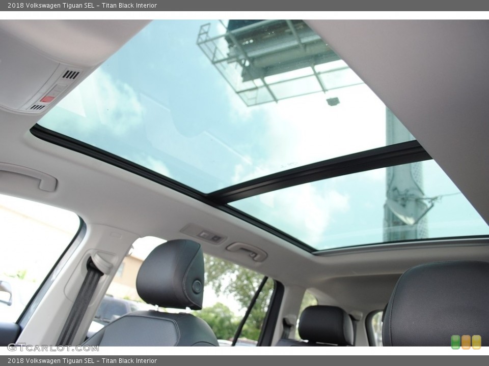 Titan Black Interior Sunroof for the 2018 Volkswagen Tiguan SEL #139460061