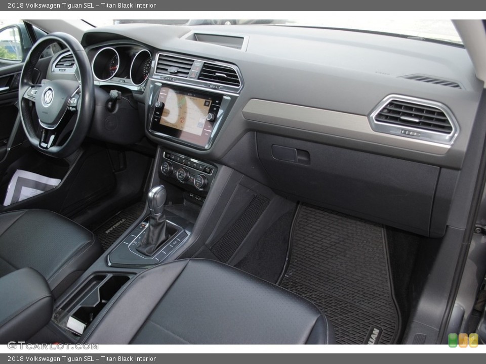 Titan Black Interior Dashboard for the 2018 Volkswagen Tiguan SEL #139460177
