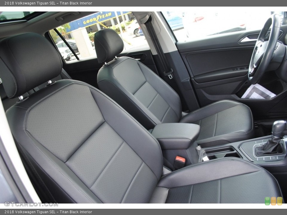 Titan Black Interior Front Seat for the 2018 Volkswagen Tiguan SEL #139460201