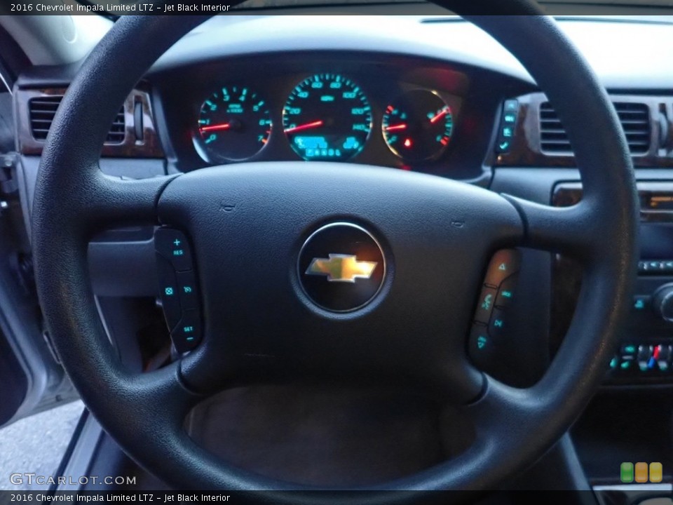 Jet Black Interior Steering Wheel for the 2016 Chevrolet Impala Limited LTZ #139465412