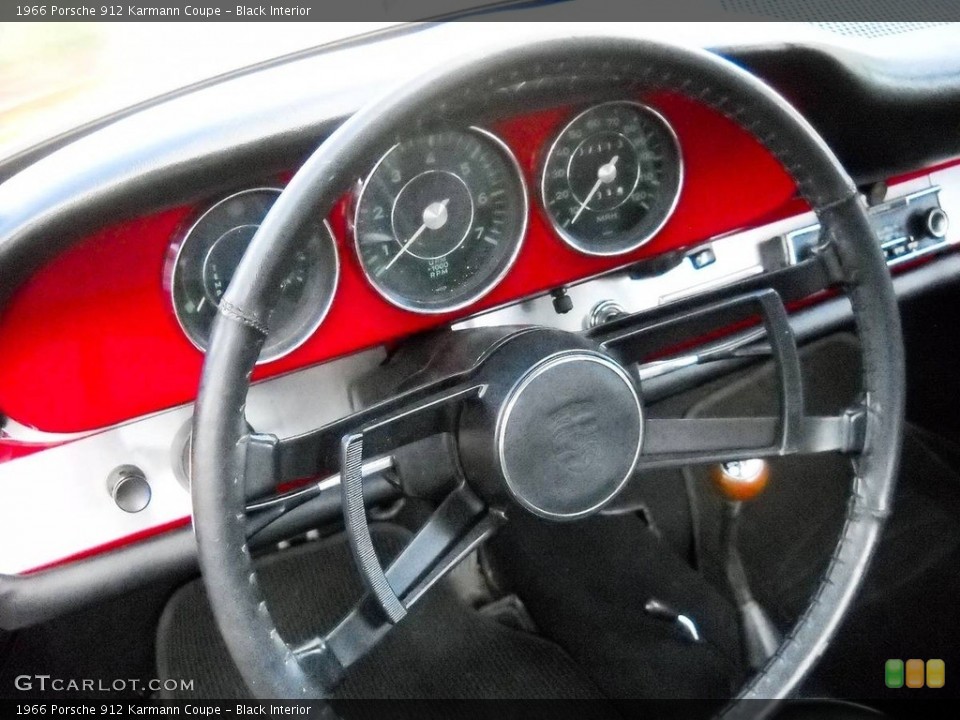 Black Interior Steering Wheel for the 1966 Porsche 912 Karmann Coupe #139468708