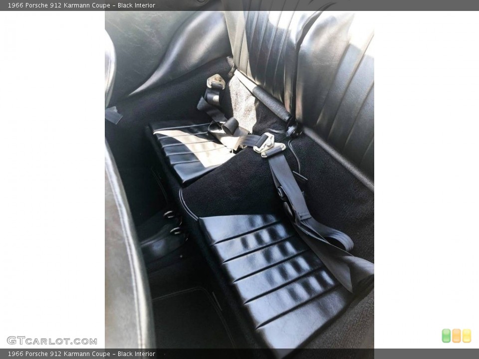 Black Interior Rear Seat for the 1966 Porsche 912 Karmann Coupe #139468831