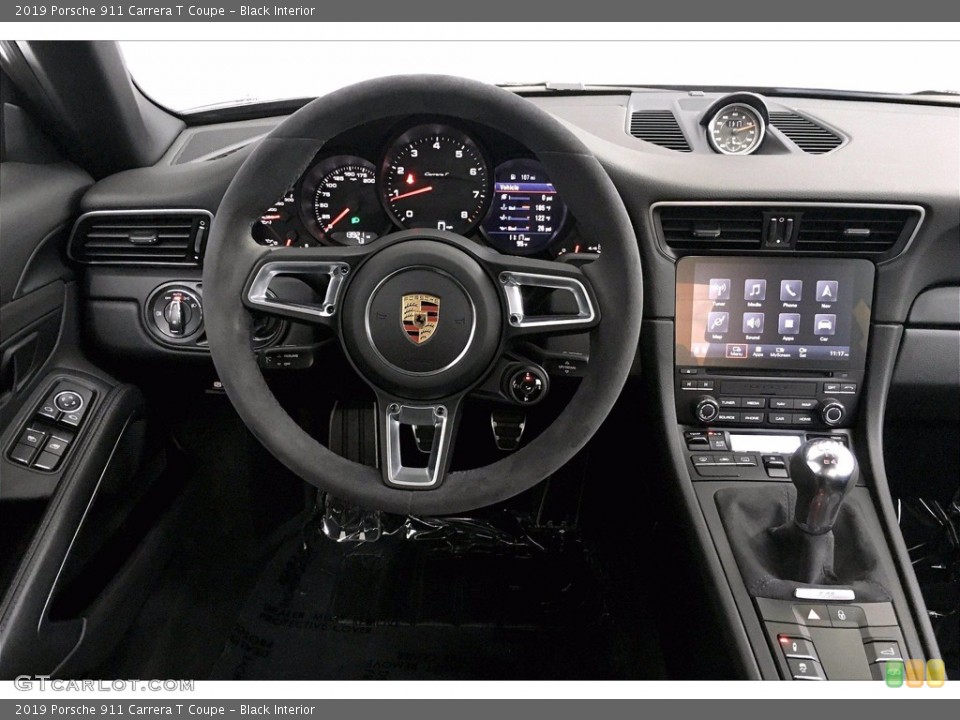 Black Interior Steering Wheel for the 2019 Porsche 911 Carrera T Coupe #139473817