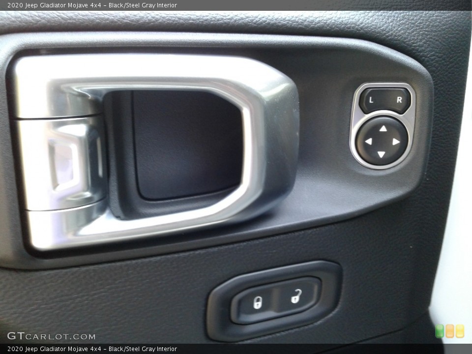 Black/Steel Gray Interior Controls for the 2020 Jeep Gladiator Mojave 4x4 #139475629