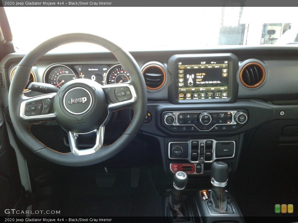 Black/Steel Gray Interior Dashboard for the 2020 Jeep Gladiator Mojave 4x4 #139475719