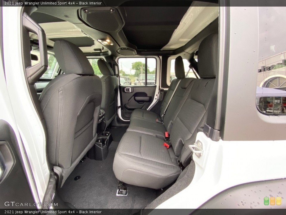 Black Interior Rear Seat for the 2021 Jeep Wrangler Unlimited Sport 4x4 #139475773