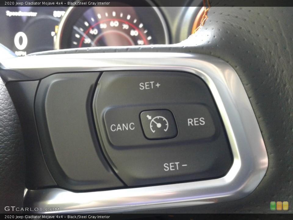 Black/Steel Gray Interior Steering Wheel for the 2020 Jeep Gladiator Mojave 4x4 #139475806