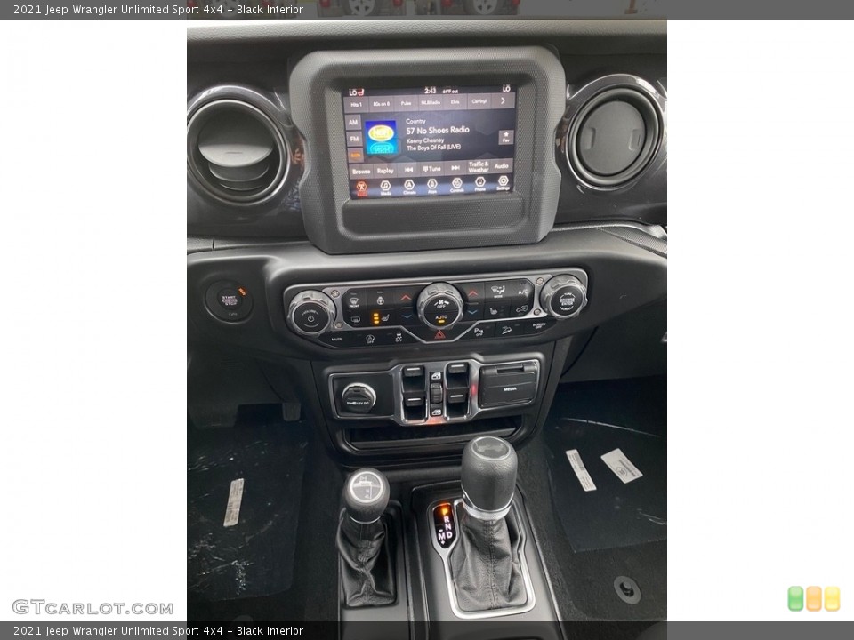 Black Interior Controls for the 2021 Jeep Wrangler Unlimited Sport 4x4 #139475836