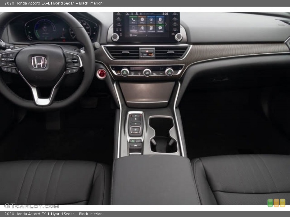Black Interior Dashboard for the 2020 Honda Accord EX-L Hybrid Sedan #139476199