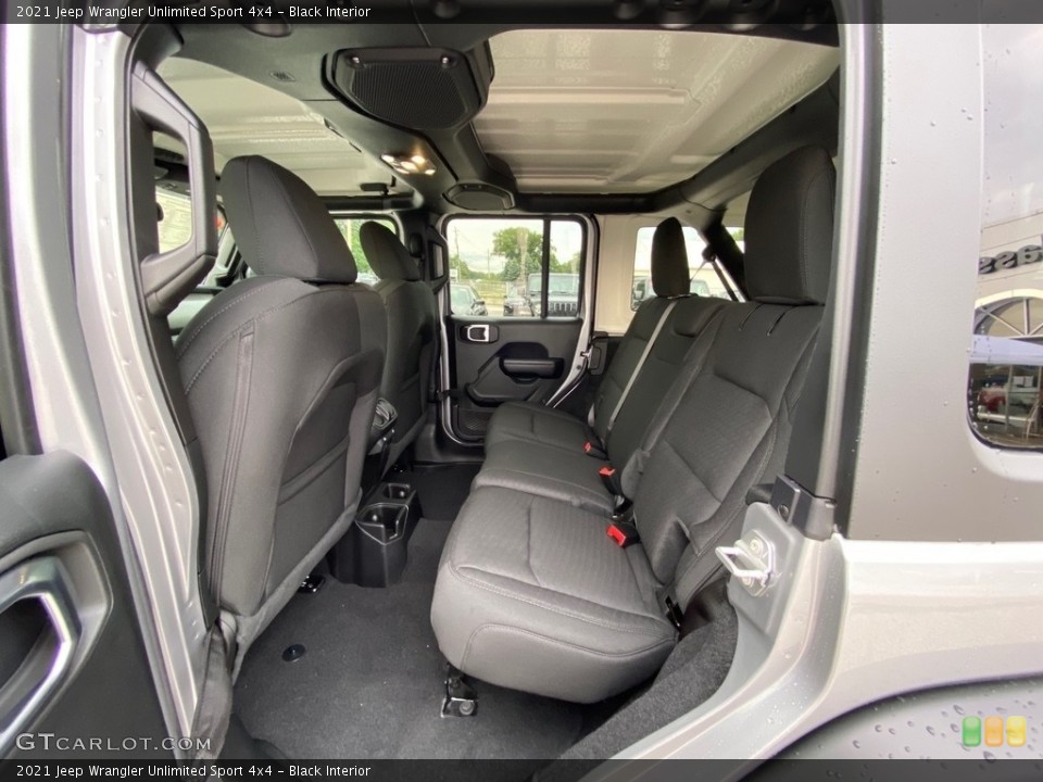Black Interior Rear Seat for the 2021 Jeep Wrangler Unlimited Sport 4x4 #139476451