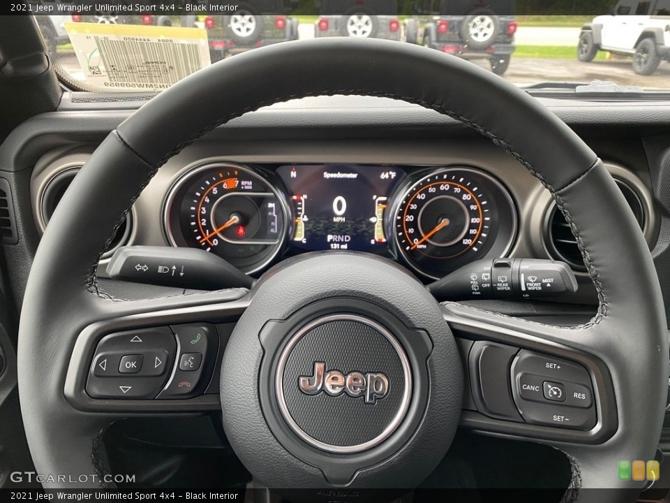 Black Interior Gauges for the 2021 Jeep Wrangler Unlimited Sport 4x4 #139476487
