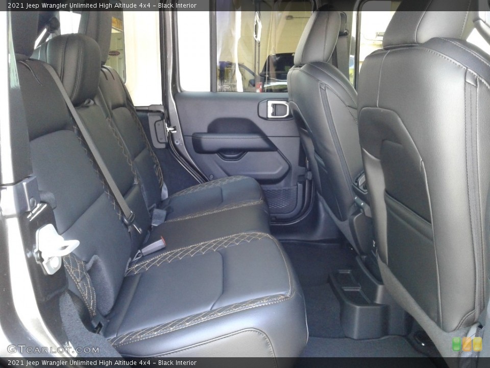 Black Interior Rear Seat for the 2021 Jeep Wrangler Unlimited High Altitude 4x4 #139477537