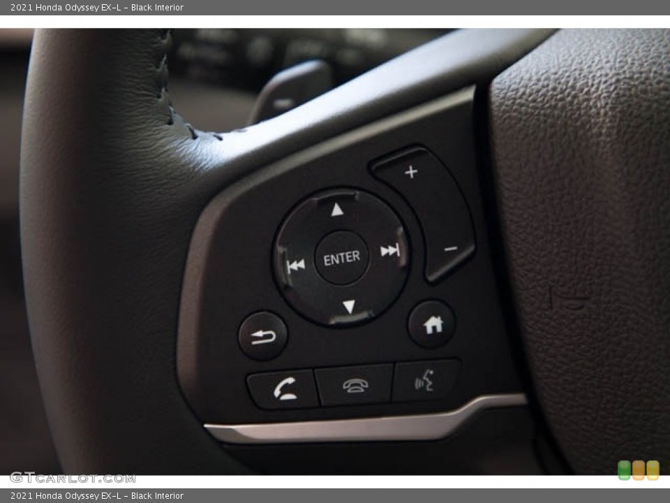 Black Interior Steering Wheel for the 2021 Honda Odyssey EX-L #139477714