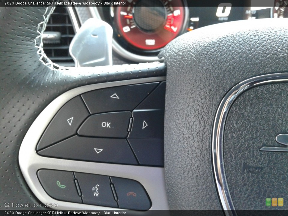 Black Interior Steering Wheel for the 2020 Dodge Challenger SRT Hellcat Redeye Widebody #139477888