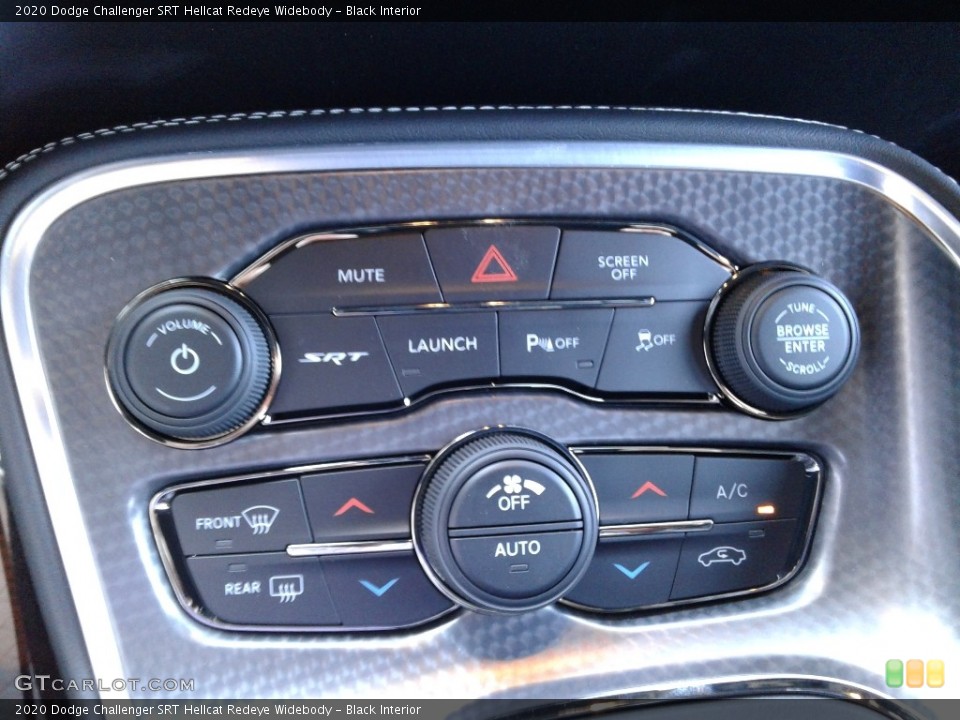 Black Interior Controls for the 2020 Dodge Challenger SRT Hellcat Redeye Widebody #139477927