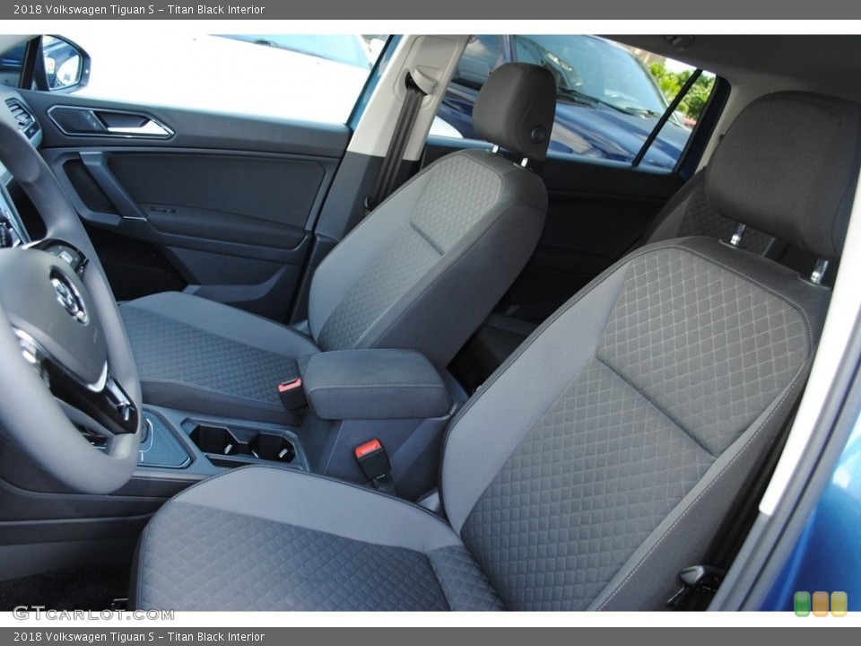 Titan Black Interior Front Seat for the 2018 Volkswagen Tiguan S #139479111