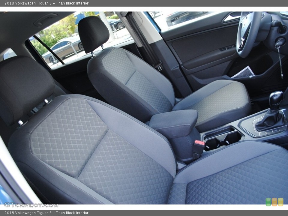 Titan Black Interior Front Seat for the 2018 Volkswagen Tiguan S #139479225