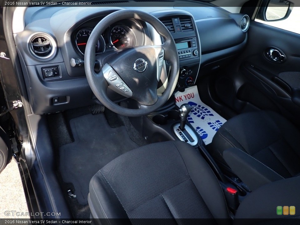 Charcoal Interior Front Seat for the 2016 Nissan Versa SV Sedan #139481845
