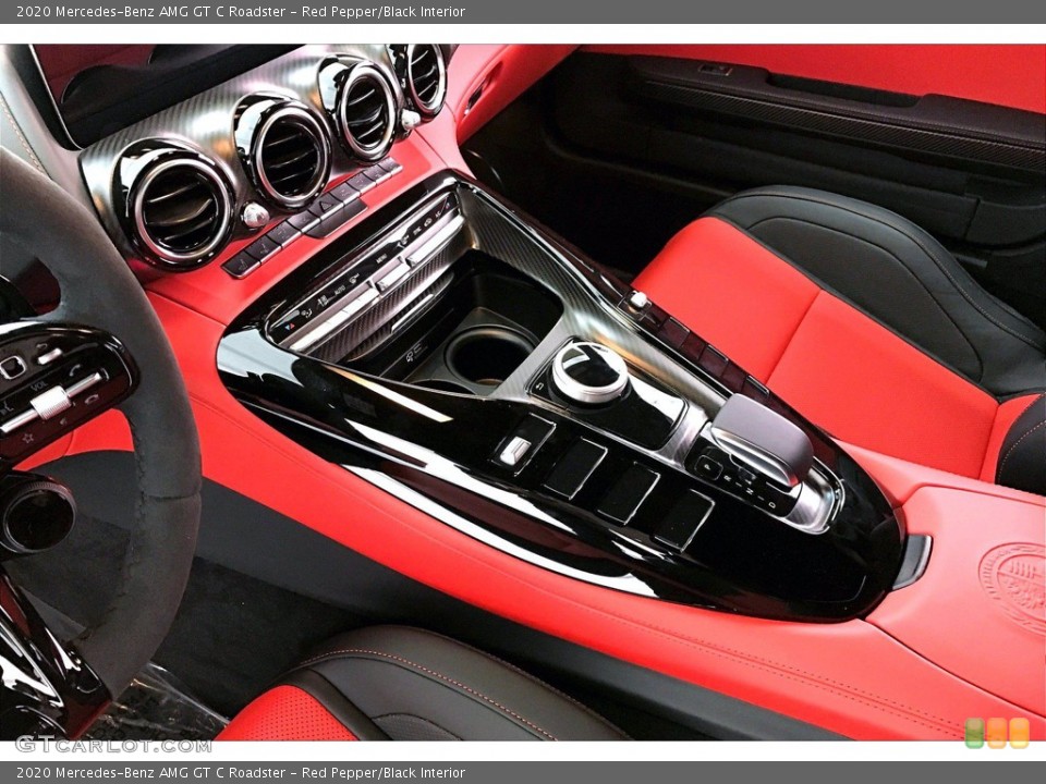 Red Pepper/Black Interior Controls for the 2020 Mercedes-Benz AMG GT C Roadster #139483038