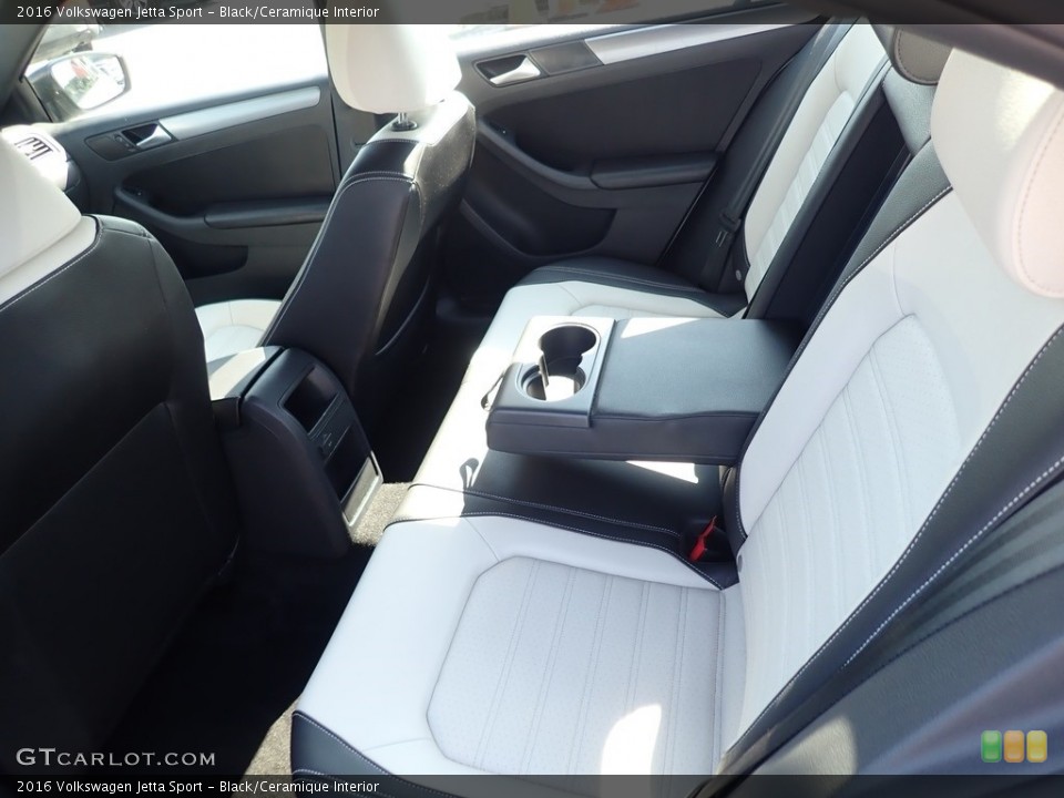 Black/Ceramique Interior Rear Seat for the 2016 Volkswagen Jetta Sport #139483527