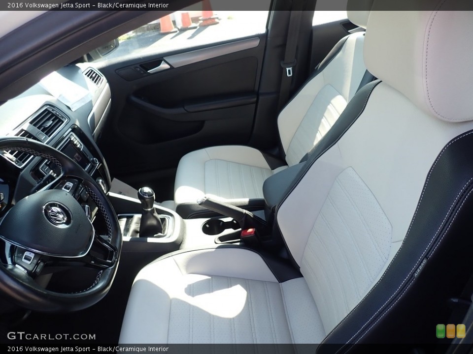 Black/Ceramique Interior Photo for the 2016 Volkswagen Jetta Sport #139483572