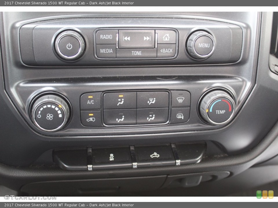 Dark Ash/Jet Black Interior Controls for the 2017 Chevrolet Silverado 1500 WT Regular Cab #139485438