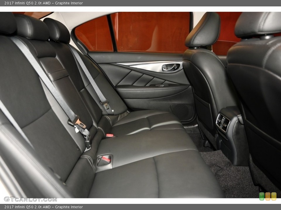 Graphite Interior Rear Seat for the 2017 Infiniti Q50 2.0t AWD #139486212