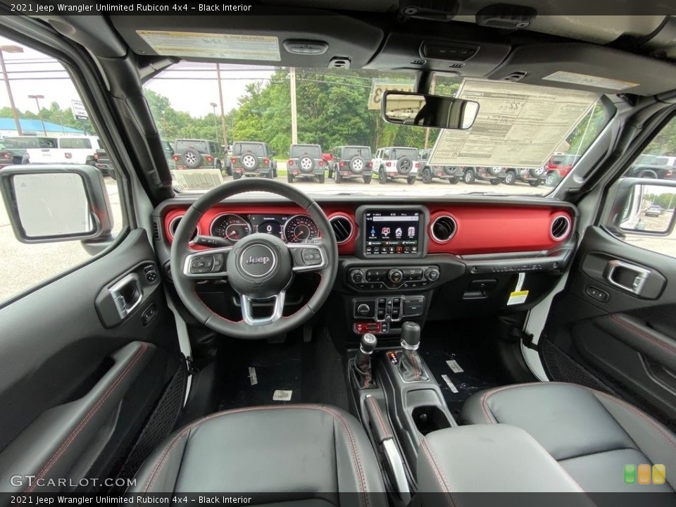 Black Interior Photo for the 2021 Jeep Wrangler Unlimited Rubicon 4x4 #139487341