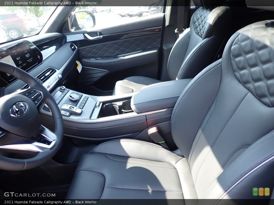 Black Interior Front Seat for the 2021 Hyundai Palisade Calligraphy AWD #139488343