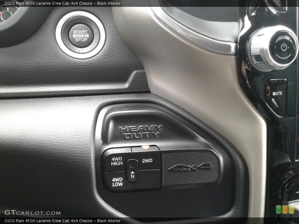 Black Interior Controls for the 2020 Ram 4500 Laramie Crew Cab 4x4 Chassis #139489963