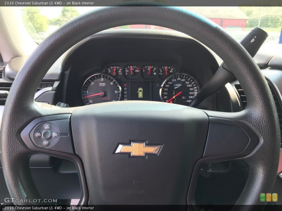 Jet Black Interior Steering Wheel for the 2016 Chevrolet Suburban LS 4WD #139490776