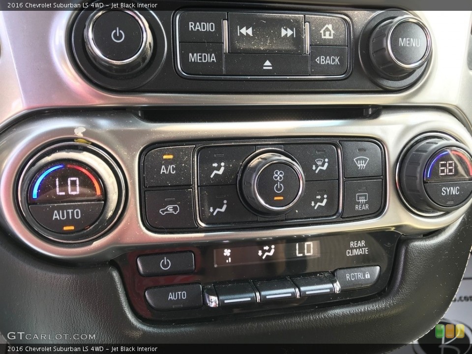 Jet Black Interior Controls for the 2016 Chevrolet Suburban LS 4WD #139490806