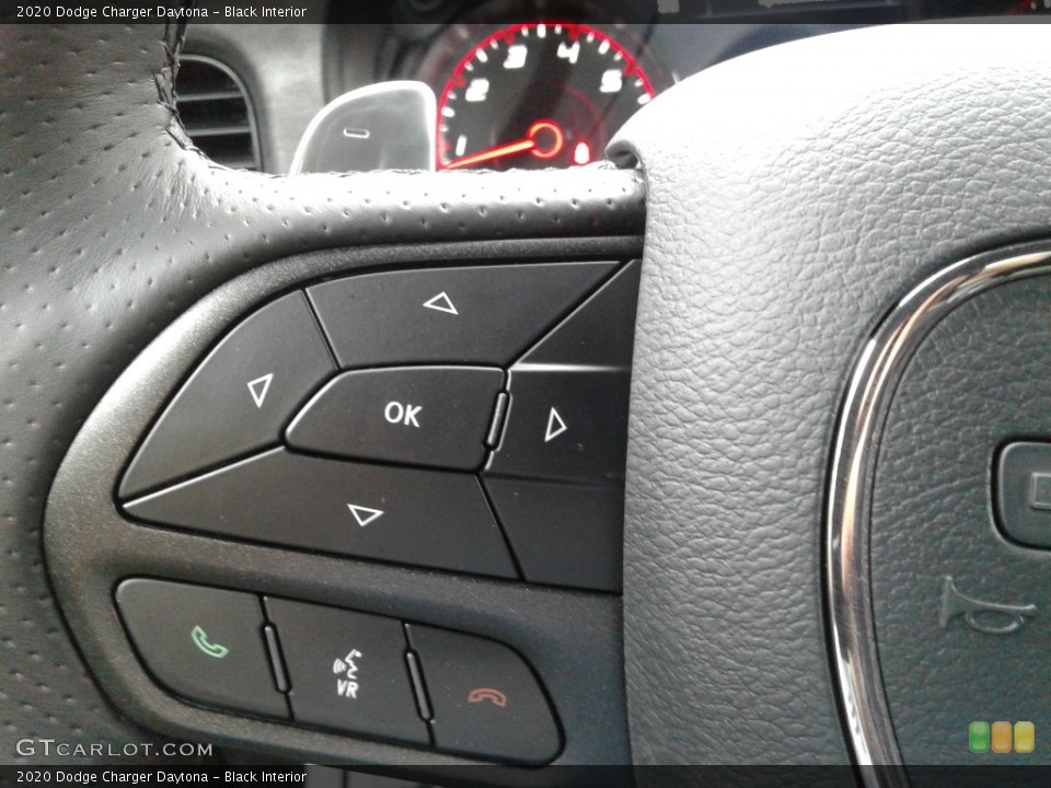 Black Interior Steering Wheel for the 2020 Dodge Charger Daytona #139490815