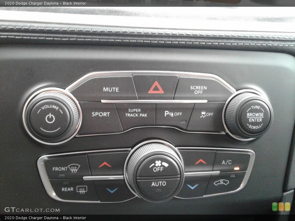 Black Interior Controls for the 2020 Dodge Charger Daytona #139490976