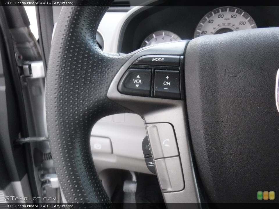 Gray Interior Steering Wheel for the 2015 Honda Pilot SE 4WD #139492063