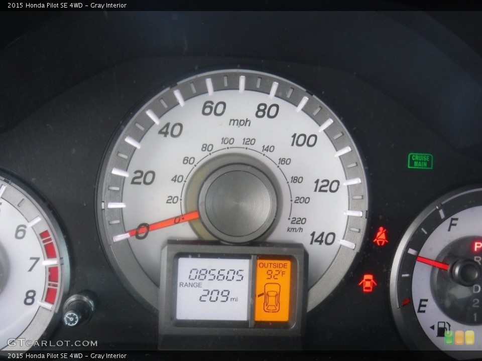 Gray Interior Gauges for the 2015 Honda Pilot SE 4WD #139492318