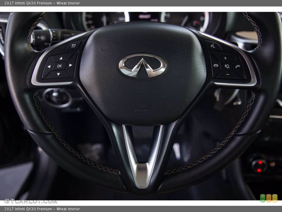 Wheat Interior Steering Wheel for the 2017 Infiniti QX30 Premium #139493566