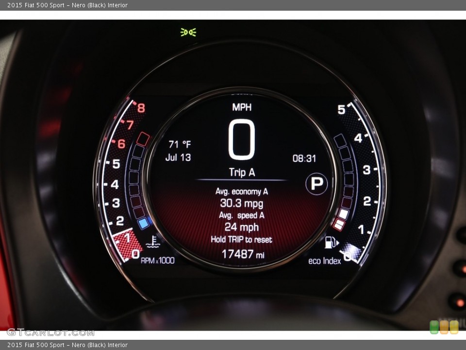 Nero (Black) Interior Gauges for the 2015 Fiat 500 Sport #139494085