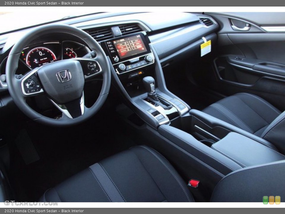 Black Interior Photo for the 2020 Honda Civic Sport Sedan #139494271