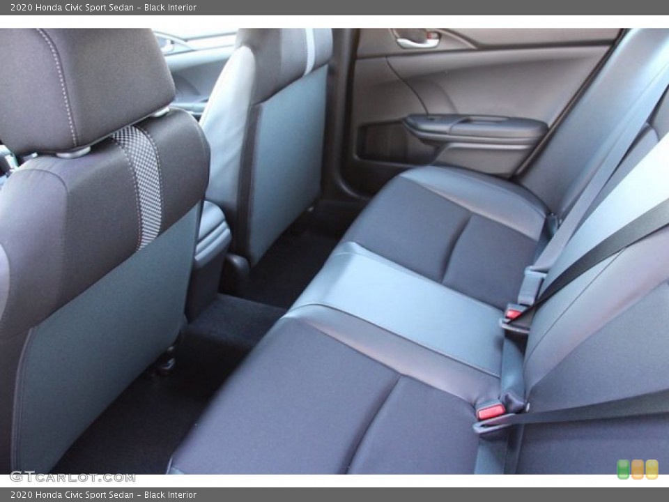 Black Interior Rear Seat for the 2020 Honda Civic Sport Sedan #139494310
