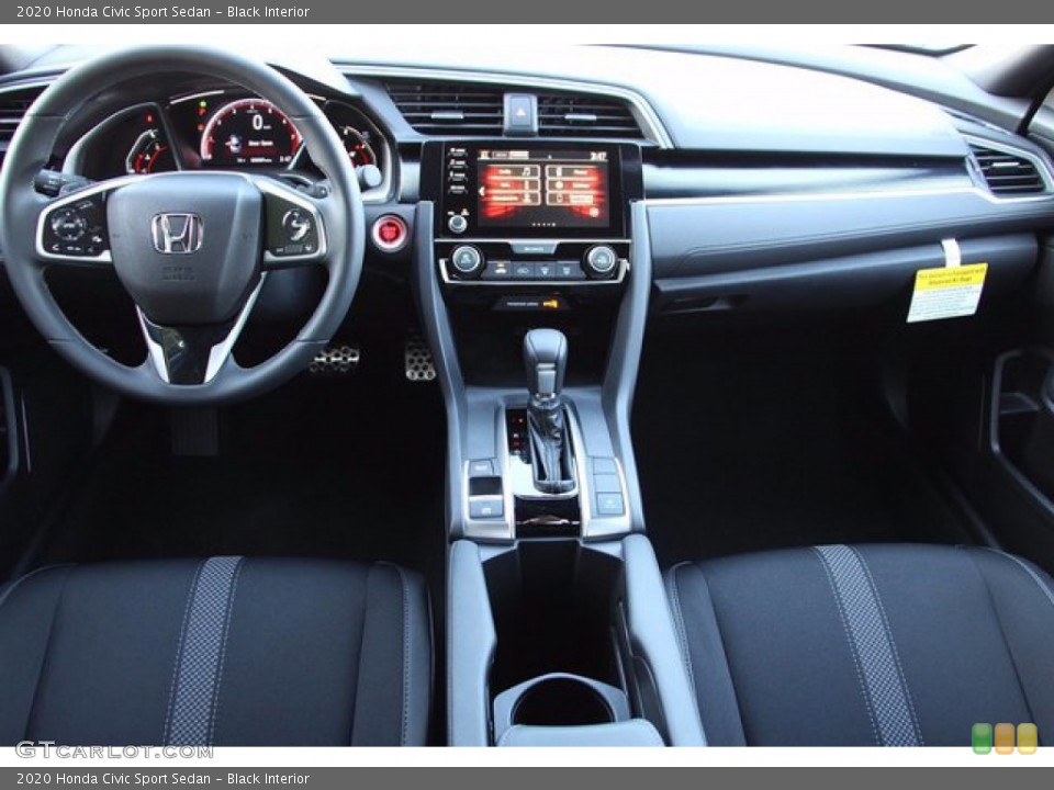 Black Interior Dashboard for the 2020 Honda Civic Sport Sedan #139494334