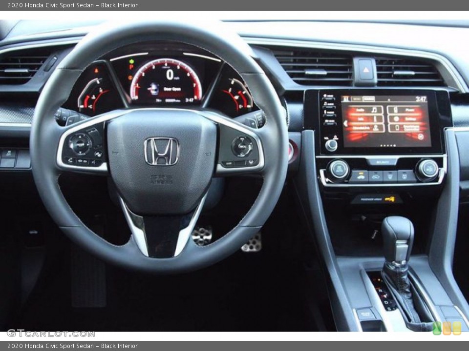 Black Interior Controls for the 2020 Honda Civic Sport Sedan #139494358
