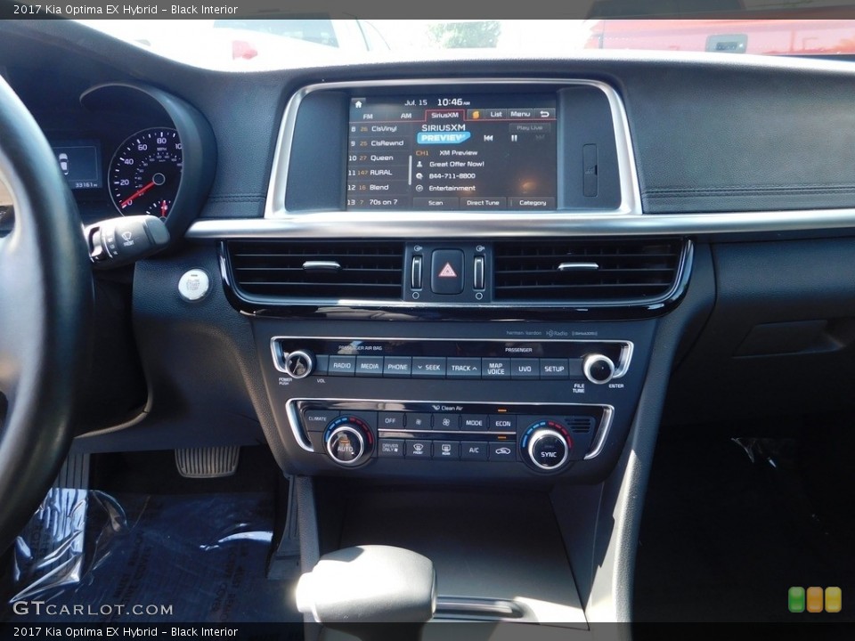 Black Interior Controls for the 2017 Kia Optima EX Hybrid #139494592