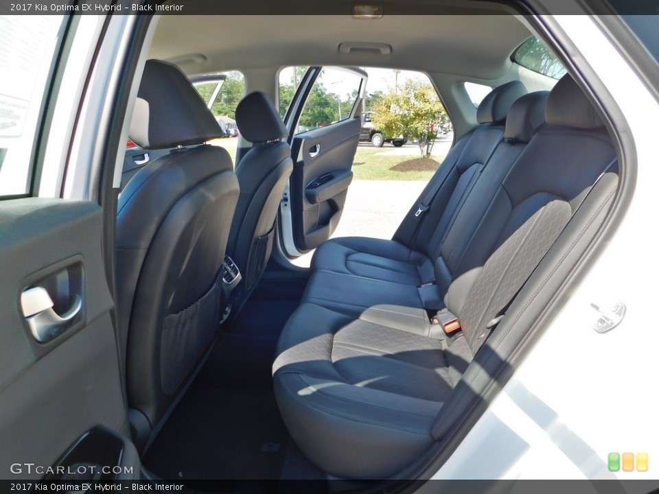 Black Interior Rear Seat for the 2017 Kia Optima EX Hybrid #139494796