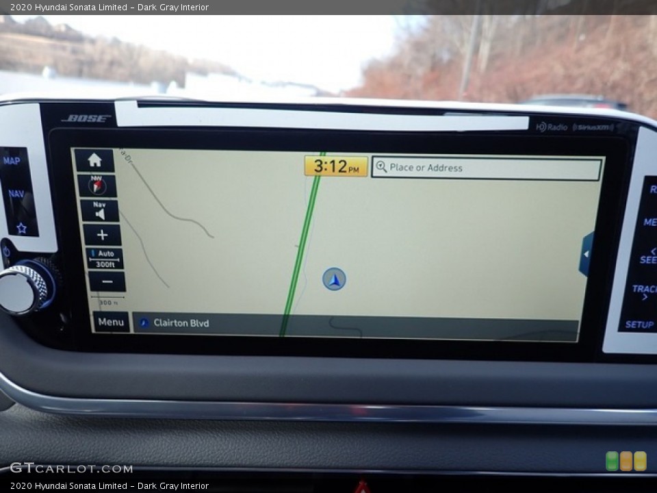 Dark Gray Interior Navigation for the 2020 Hyundai Sonata Limited #139495498