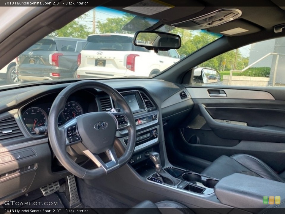 Black Interior Dashboard for the 2018 Hyundai Sonata Sport 2.0T #139495678