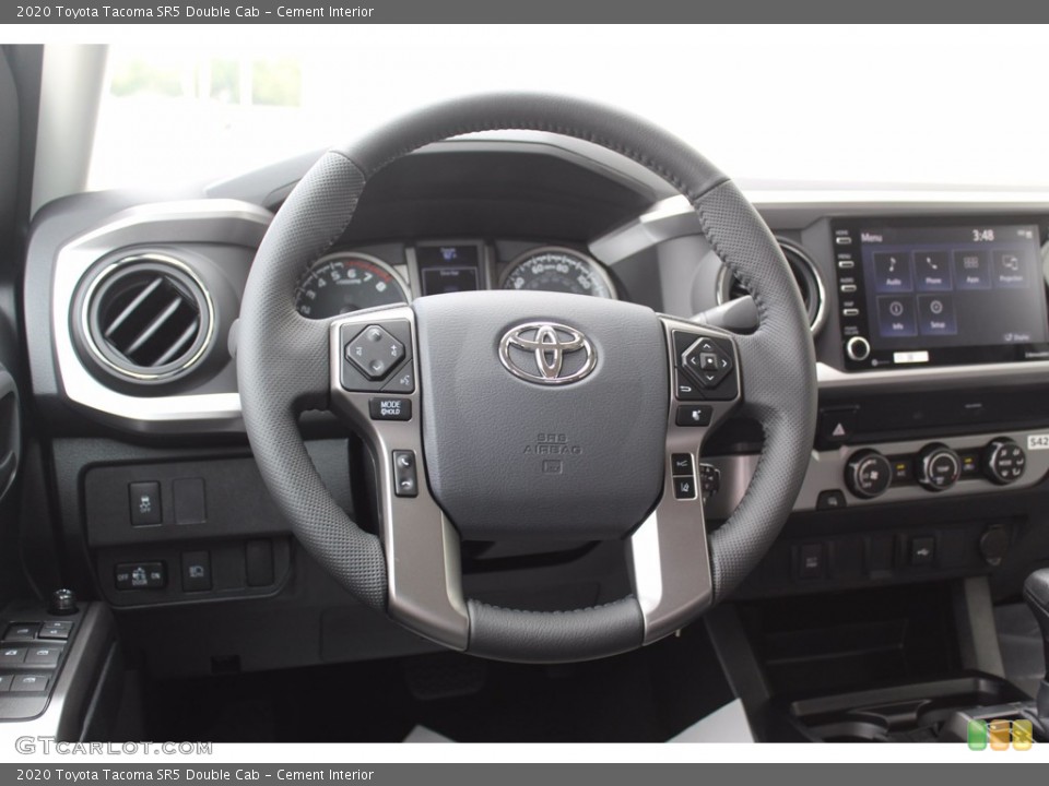 Cement Interior Steering Wheel for the 2020 Toyota Tacoma SR5 Double Cab #139496590