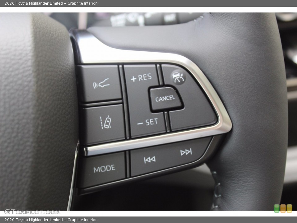 Graphite Interior Steering Wheel for the 2020 Toyota Highlander Limited #139497955