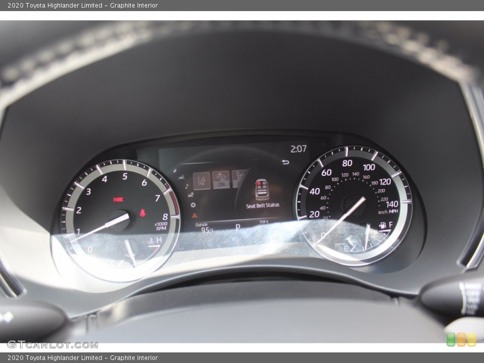 Graphite Interior Gauges for the 2020 Toyota Highlander Limited #139497965